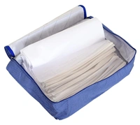 Dot Printed Saree Cover 1 Bag for 12 Sarees, 12 Flap Sarees Bag Wedding Collection (Blue, Fabric)