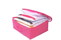 Swing Saree Storage Bag with Zip Non Woven Saree Cover Large with Printed |Organiser Clothes Cover & Storage Set of 12 Transparent Saree Cover - 237