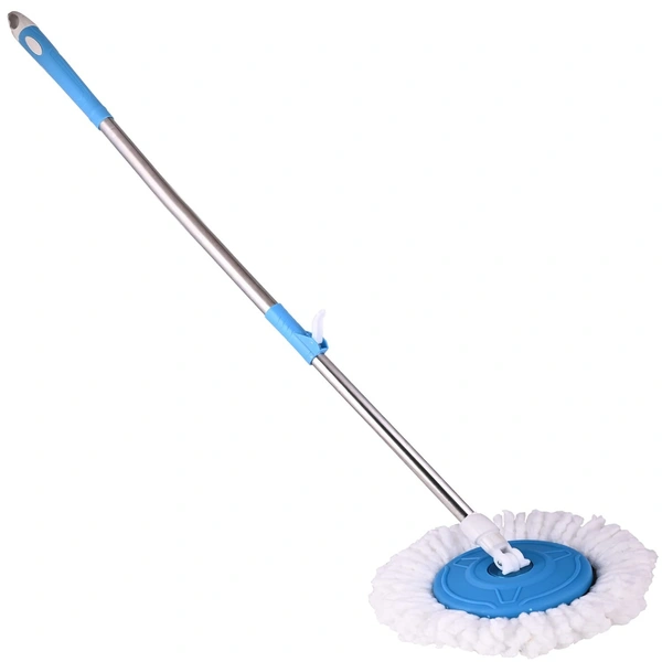 42-inch Mop Stick Adjustable Rapid-Change Handle Ideal for Industrial Household Floor Cleaning with 10-inch Mop Plate (Random Color)