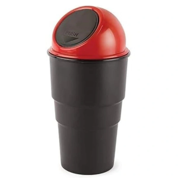 Car Dustbin Small Mini Car Trash Bin with Lid Can Holder Dustbin Car Trash Plastic Dustbin Pack of 1