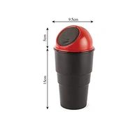 Car Dustbin Small Mini Car Trash Bin with Lid Can Holder Dustbin Car Trash Plastic Dustbin Pack of 1