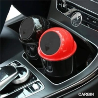 Car Dustbin Small Mini Car Trash Bin with Lid Can Holder Dustbin Car Trash Plastic Dustbin Pack of 1