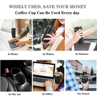 Vacuum Insulated with Temperature Display Coffee Mug| Vacuum Insulated Hot & Cold Double Wall Thermosteel Travel Mug (Random Color)