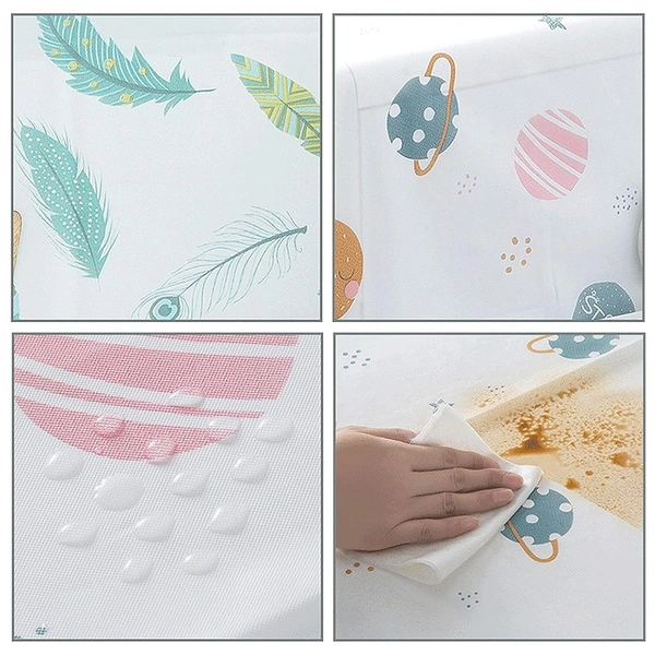 Fridge Cover for Top Double Door with 6 Utility Pockets Designer Prints Waterproof