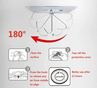 Adhesive Hooks 13.2LB(Max) Heavy Duty Self Adhesive Hooks Transparent Waterproof and Oilproof Wall Hooks for Kitchen Bathroom Shower Door Outdoor Home Improvement Utility Hook ( pack of 12 )