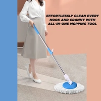 42-inch Mop Stick Adjustable Rapid-Change Handle Ideal for Industrial Household Floor Cleaning with 10-inch Mop Plate (Random Color)