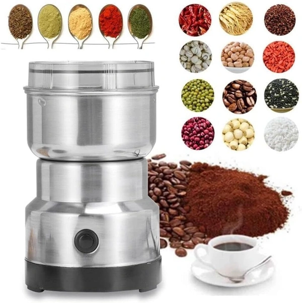 Nima Mixer Grinder Mini Stainless Steel Coffee Spice Nuts Grains Bean Grinder Mixer (NOT Use Liquid)
