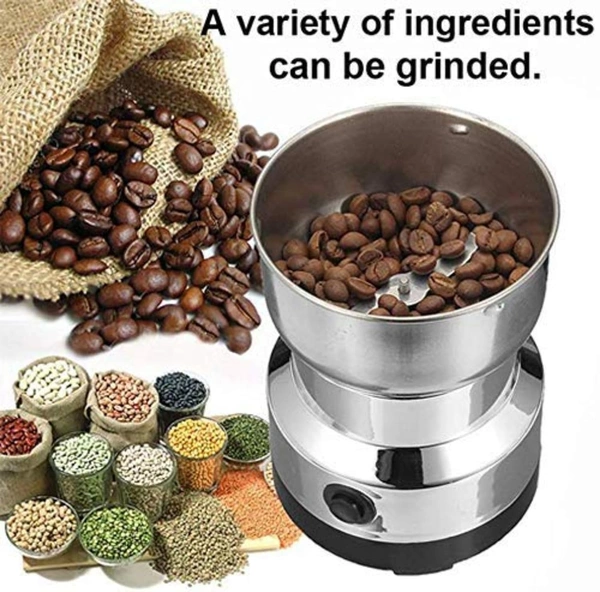Nima Mixer Grinder Mini Stainless Steel Coffee Spice Nuts Grains Bean Grinder Mixer (NOT Use Liquid)