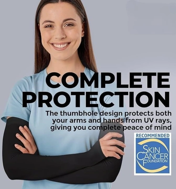 Arm sleeves with UV Protection for Men and Women Outdoor Indoor Sports UPF 50 Arm Cover with Compression & Cooling Effect Summer Hand Gloves