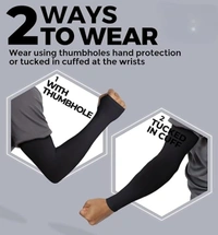 Arm sleeves with UV Protection for Men and Women Outdoor Indoor Sports UPF 50 Arm Cover with Compression & Cooling Effect Summer Hand Gloves