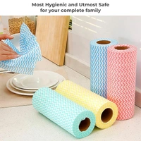 Reusable Cleaning Wipe, Household &Kitchen Towels,Disposable Cleaning Cloth, Dish Cloth Dish Towels Dish Rags Reusable Kitchen Paper Towels, Wash Towels, 1 Rolls