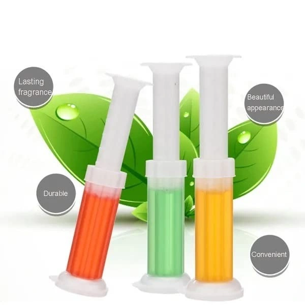 Multi Color Toilet Gel Bowl Cleaner Flower Stamp Push & Click Dispenser Pack of 1