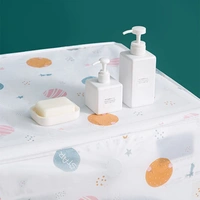 Plastic Anti-Slip Washer&Dryer Front Covers, Dust Cover, Washing Machine Front Load Cover, Anti-Stain Waterproof Washer And Dryer cover (Front Loading, Pattern May Vary)