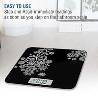 Digital Weight Scale for body weight, LCD Panel, Electronic Weighing scale with thick tempered glass, High Precision Sensors accurate weight machine