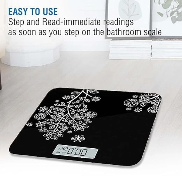 Digital Weight Scale for body weight, LCD Panel, Electronic Weighing scale with thick tempered glass, High Precision Sensors accurate weight machine