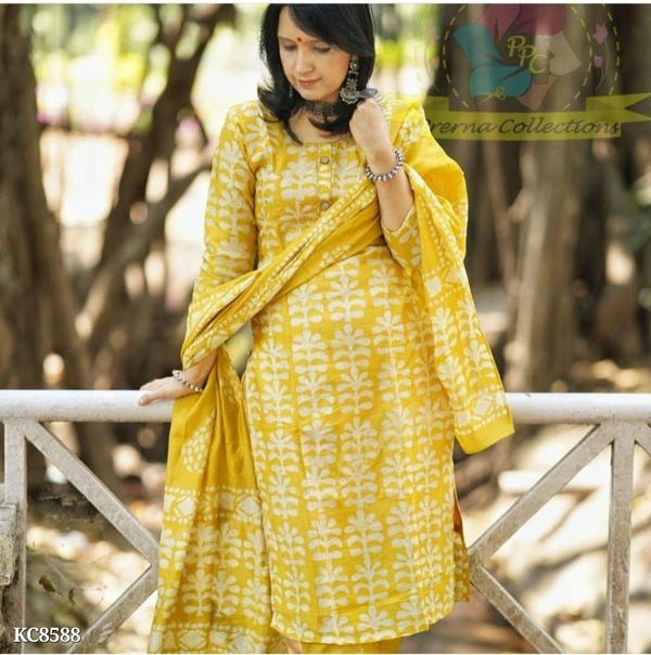 Yellow Batik Print - Yellow, M