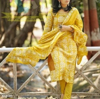 Yellow Batik Print - Yellow, M