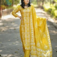 Yellow Batik Print - Yellow, M