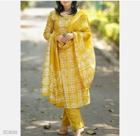 Yellow Batik Print - Yellow, M