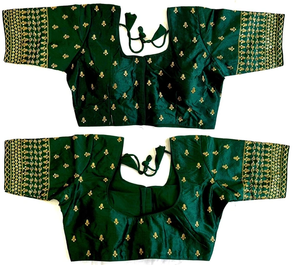 Vrinda Blouse - Gable Green, 38( Alter Upto 42)