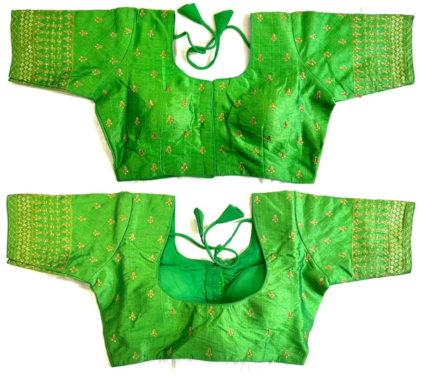 Vrinda Blouse - Green, 38( Alter Upto 42)