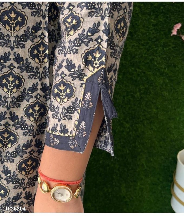 Pure Fine Reyon Kurti Pant Dupatta - L