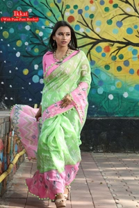 Kvc Ikkat - Green, Free