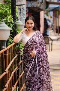 Soft Printed Saree - Clairvoyant