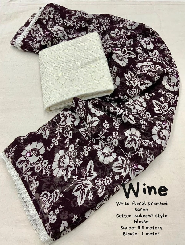 Soft Printed Saree - Clairvoyant