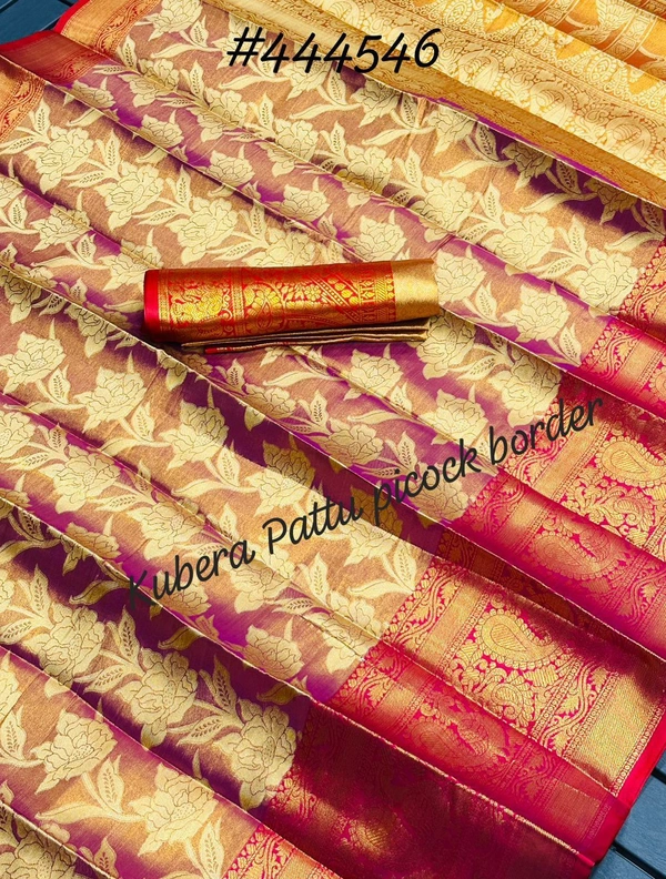 Kanjeevaram Pattu Saree BRC-0011 - Brink Pink, Free