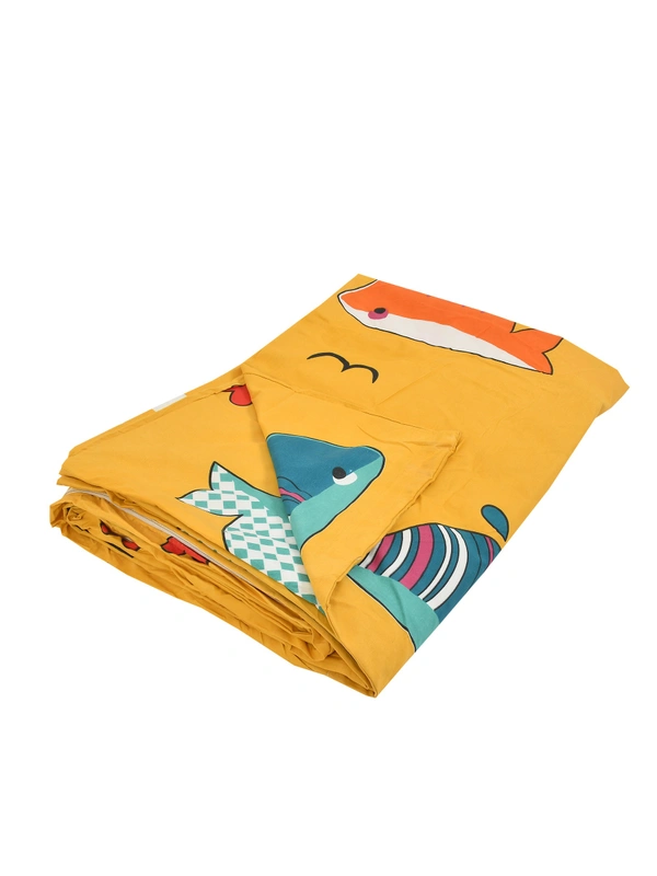 MORADO Glace Cotton Double Bed Quilt Cover / Duvet Cover / Rajai Cover / Blanket Cover with Zipper (90x100 Inches)