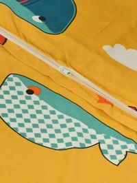 MORADO Glace Cotton Double Bed Quilt Cover / Duvet Cover / Rajai Cover / Blanket Cover with Zipper (90x100 Inches)