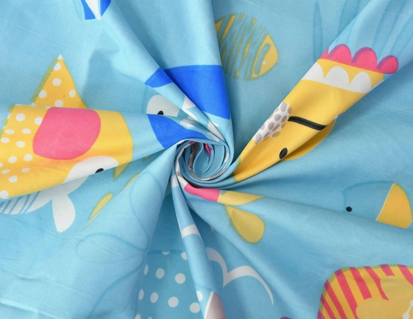 MORADO Premium Glace Cotton Single Bedsheet with 1 King Size Pillow Cover (60x90 Inches)