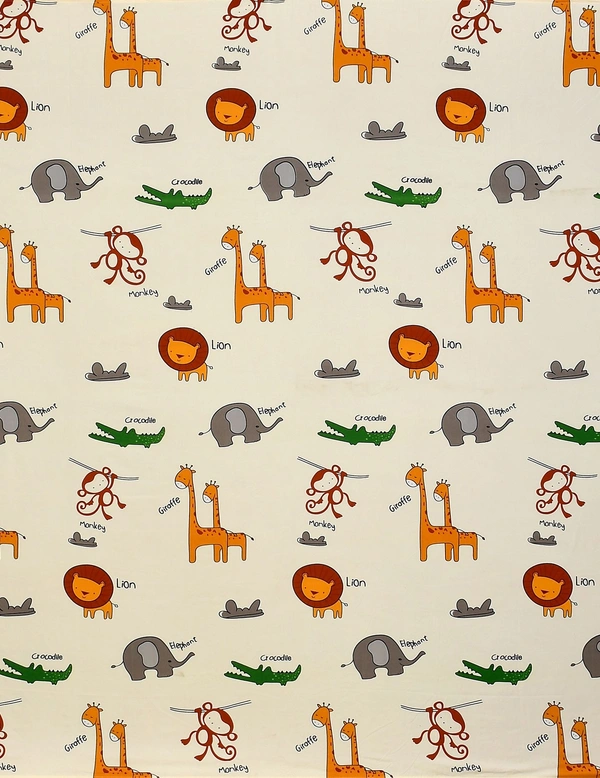 MORADO Premium Glace Cotton Elastic Fitted Single Bedsheet with 1 Pillow Cover (36x72x8 Inches)