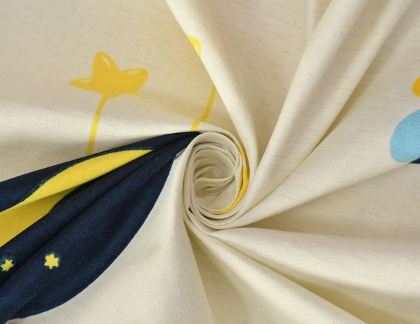 MORADO Premium Glace Cotton Elastic Fitted Single Bedsheet with 1 Pillow Cover (36x72x8 Inches)