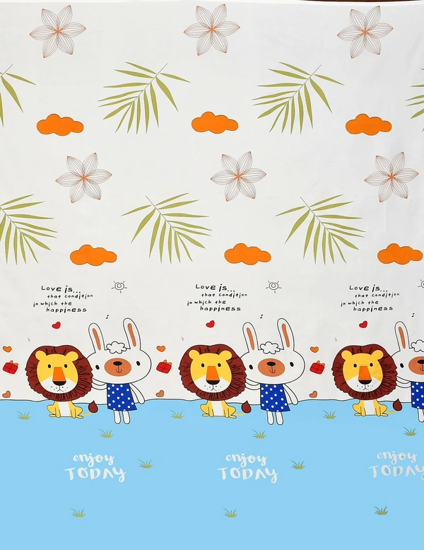 MORADO Premium Glace Cotton Elastic Fitted Single Bedsheet with 1 Pillow Cover (36x72x8 Inches)