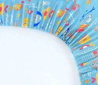 MORADO Premium Glace Cotton Elastic Fitted Single Bedsheet with 1 Pillow Cover (36x72x8 Inches)