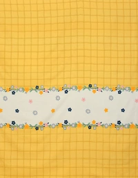 MORADO Premium Glace Cotton Single Bedsheet with 1 King Size Pillow Cover (60x90 Inches)