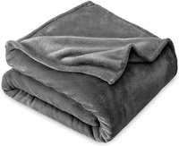 MORADO 190 GSM Flannel Super Soft Warm Single Blanket for Winters - 60x90 Inches, Cadet Grey - 60x90 Inches, Cadet Grey