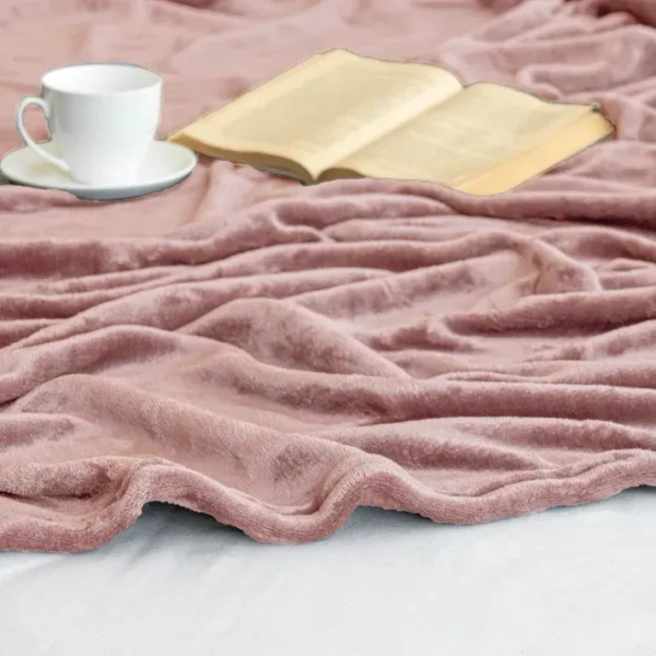 MORADO 190 GSM Flannel Super Soft Warm Single Blanket for Winters - 60x90 Inches, Mocha - 60x90 Inches, Mocha