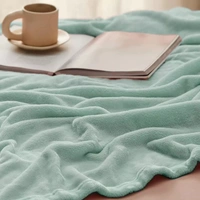 MORADO 190 GSM Flannel Super Soft Warm Single Blanket for Winters - 60x90 Inches, Sea Green - 60x90 Inches, Sea Green