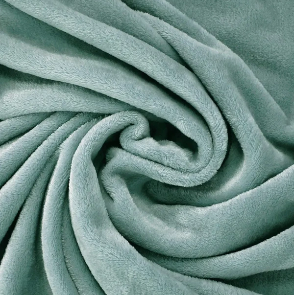 MORADO 190 GSM Flannel Super Soft Warm Double Blanket for Winters - 90x90 Inches, Sea Green - 90x90 Inches, Sea Green