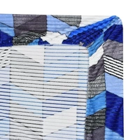 MORADO 190 GSM Flannel Super Soft Warm Elastic Fitted Single Bed Bedsheet with 1 Pillow Covers for Winters - 36x72x8 Inches, Mocha - 36x72x8 Inches, Blue