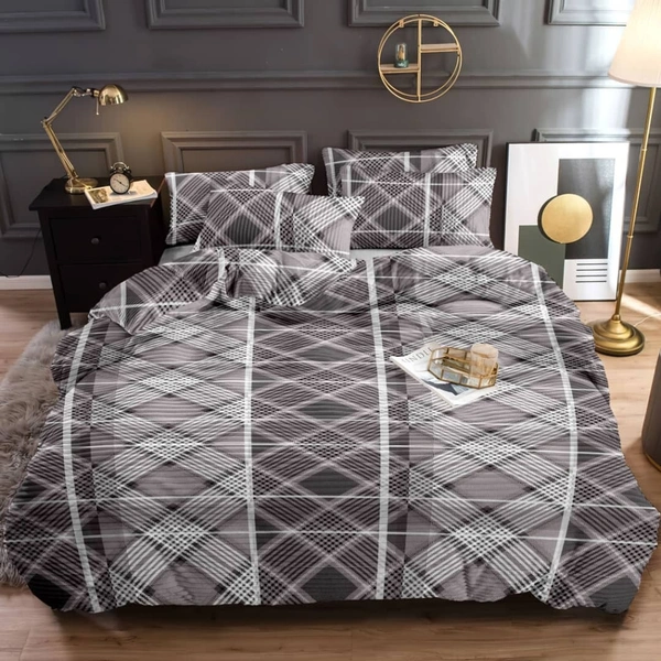 MORADO 190 GSM Flannel Super Soft Warm Elastic Fitted Single Bed Bedsheet with 1 Pillow Covers for Winters - 36x72x8 Inches, Grey - 36x72x8 Inches, Grey