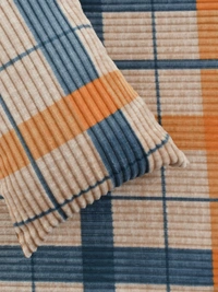 MORADO 190 GSM Flannel Super Soft Warm Elastic Fitted Double Bed Bedsheet with 2 Pillow Covers for Winters - 72x78x8 Inches, Mustard - 72x78x8 Inches, Mustard