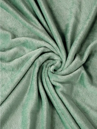 MORADO 190 GSM Flannel Super Soft Warm Elastic Fitted Double Bed Bedsheet with 2 Pillow Covers for Winters - 72x78x8 Inches, Sea Green - 72x78x8 Inches, Sea Green