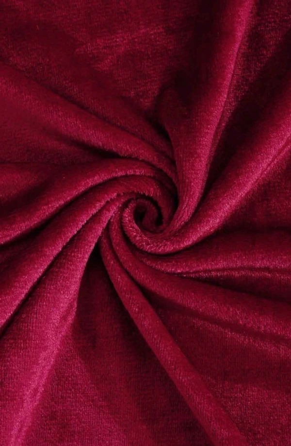 MORADO 190 GSM Flannel Super Soft Warm Elastic Fitted Single Bed Bedsheet with 1 Pillow Covers for Winters - 36x72x8 Inches, Vintage Meroon - 36x72x8 Inches, Vintage Meroon