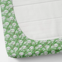 MORADO 190 GSM Flannel Super Soft Warm Elastic Fitted Single Bed Cartoon Print Bedsheet with 1 Pillow Covers for Winters - 36x72x8 Inches, Light Green - 36x72x8 Inches, Light Green