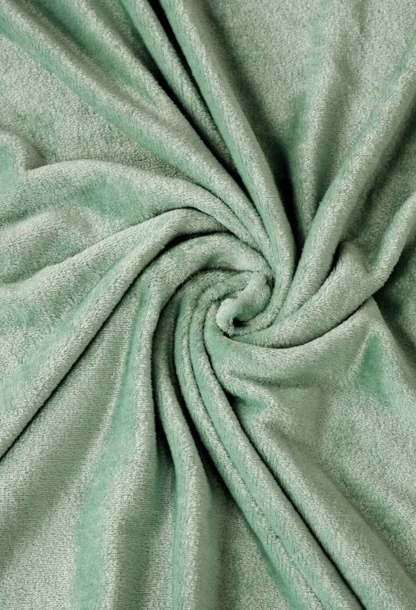 MORADO 190 GSM Flannel Super Soft Warm Single Bed Bedsheet with 1 Pillow Covers for Winters - 60x90 Inches, Sea Green - 60x90 Inches, Sea Green