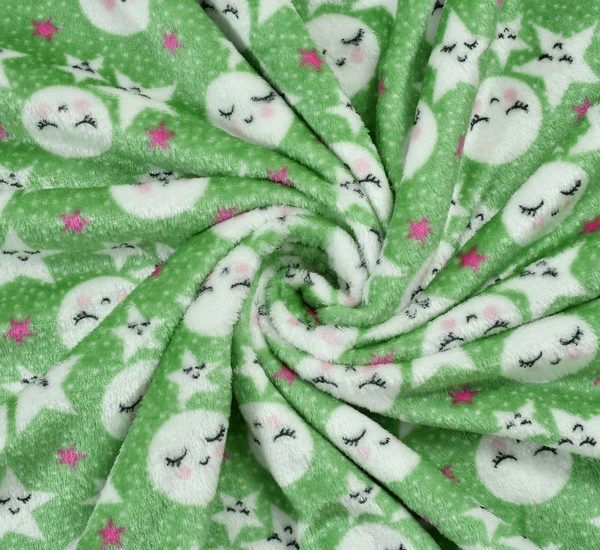 MORADO 190 GSM Flannel Super Soft Warm Single Bed Cartoon Print Quilt Cover/Duvet Cover/Rajai Cover/Blanket Cover for Winters with Zipper -60x90 Inches, Light Green - 60x90 Inches, Light Green